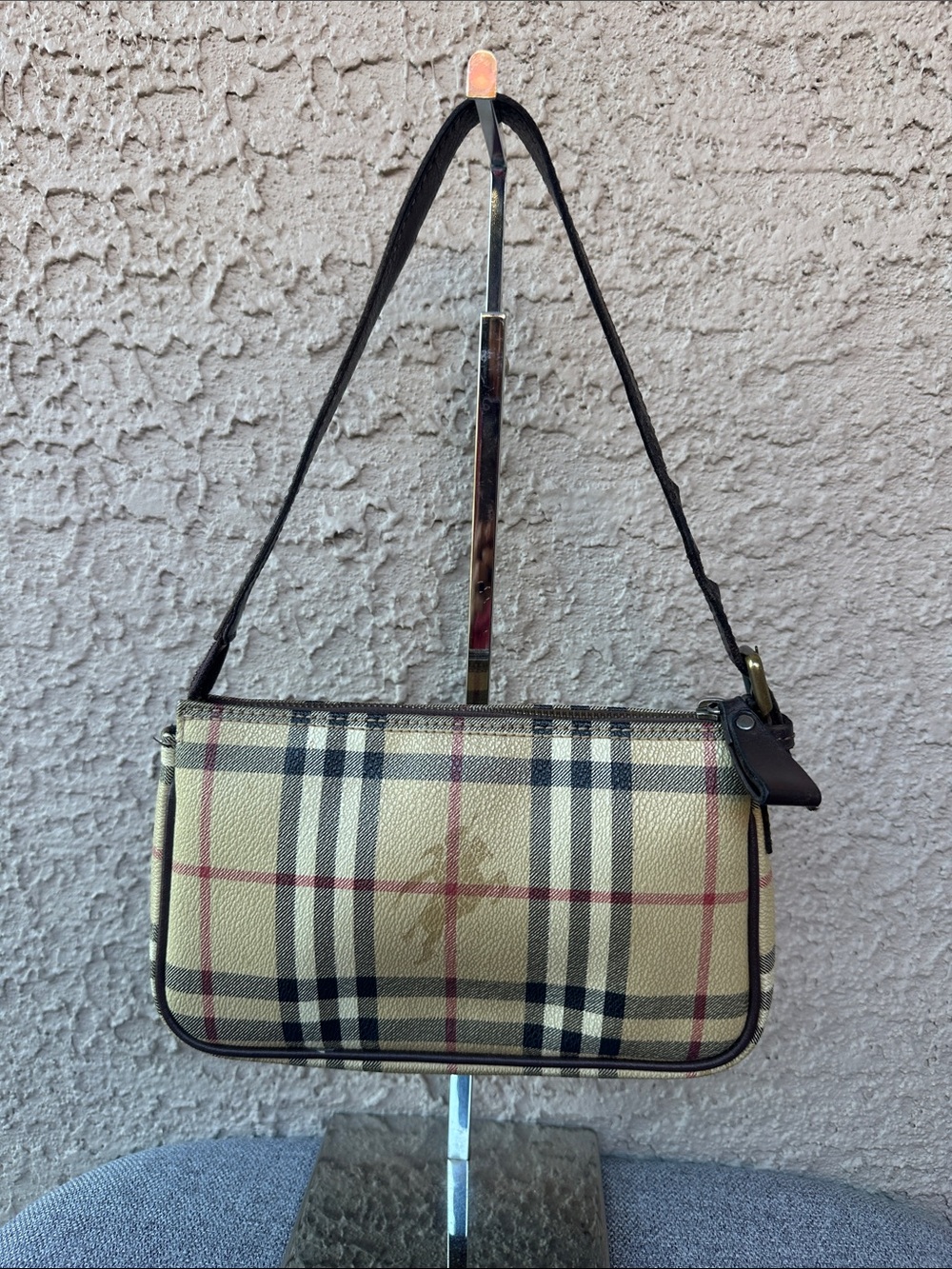 BURBERRY Vintage Classic Plaid Shoulder Bag